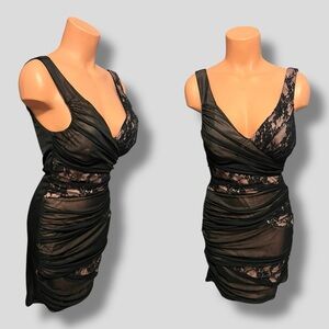 Elegant Black Lace Dress